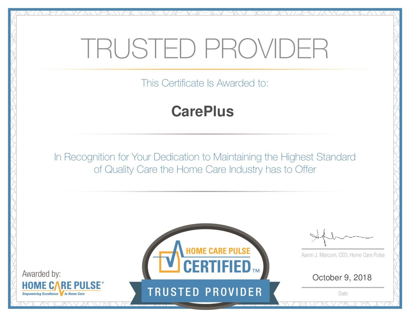 Home Health Care: High Standards and Quality of Care